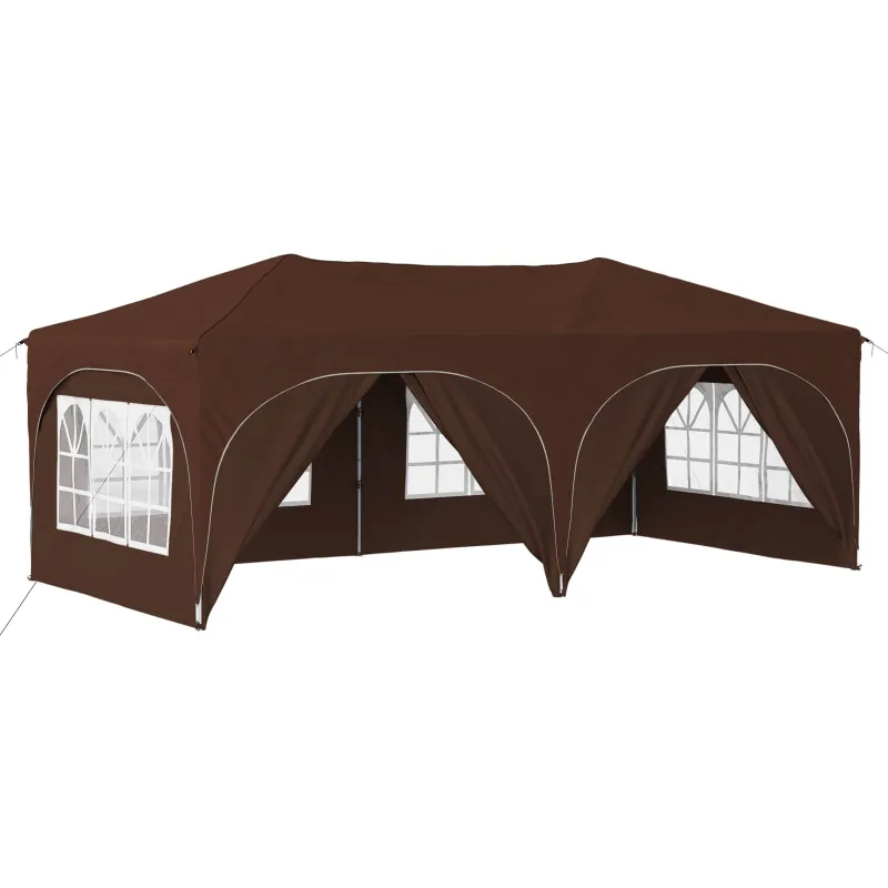 Pop-up šventinis palapinė 575 x 288 x 245 cm Ruda