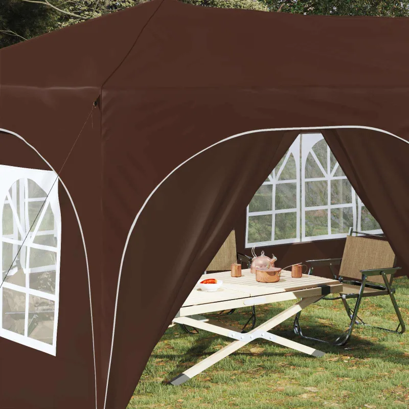 Pop-up šventinis palapinė 575 x 288 x 245 cm Ruda