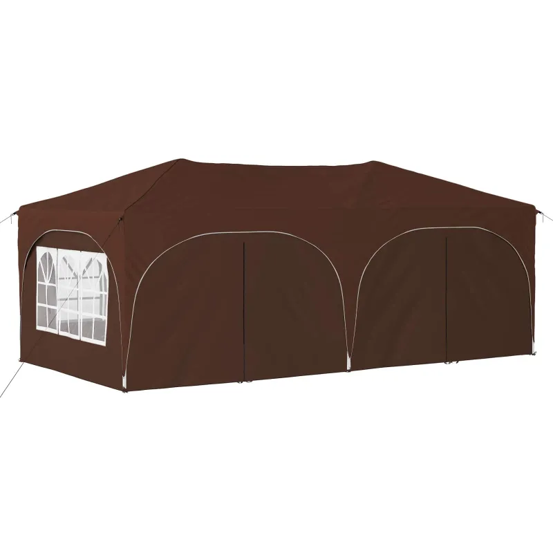 Pop-up šventinis palapinė 575 x 288 x 245 cm Ruda