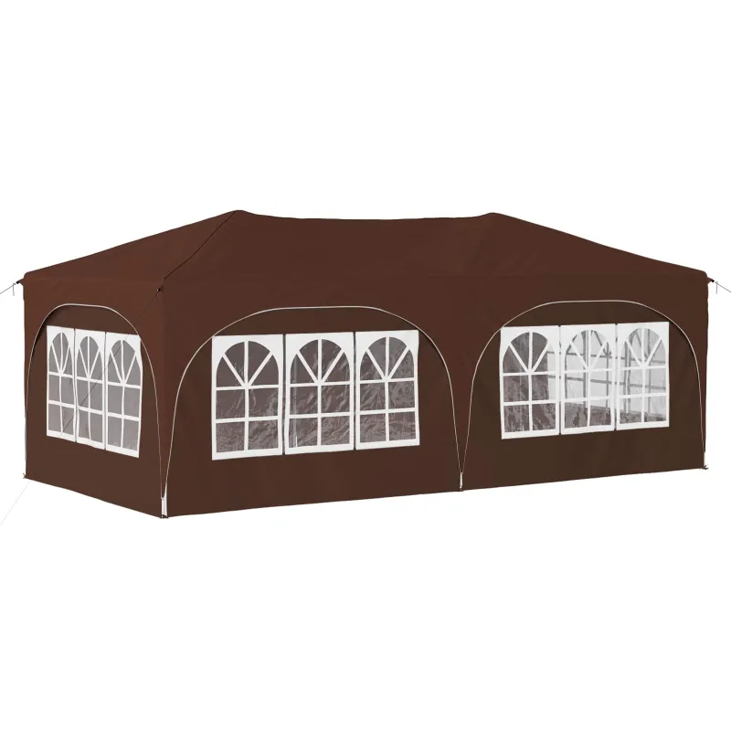Pop-up šventinis palapinė 575 x 288 x 245 cm Ruda