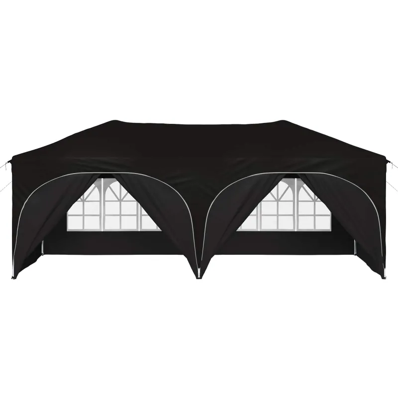 Pop-up šventinis palapinė 575 x 288 x 245 cm Juoda