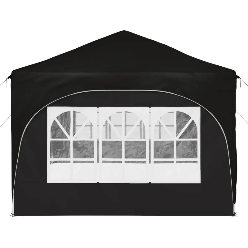 Pop-up šventinis palapinė 575 x 288 x 245 cm Juoda