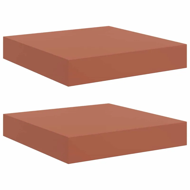 Sieninė lentyna 2 pcs Raudona 23 x 23,5 x 4 cm Apdirbta mediena