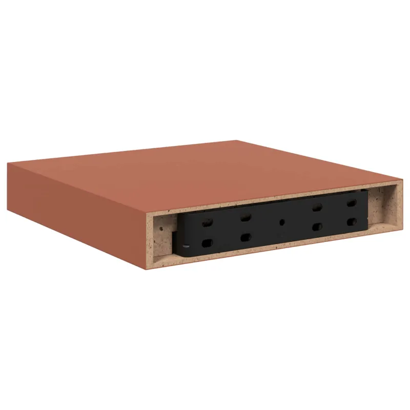 Sieninė lentyna 2 pcs Raudona 23 x 23,5 x 4 cm Apdirbta mediena