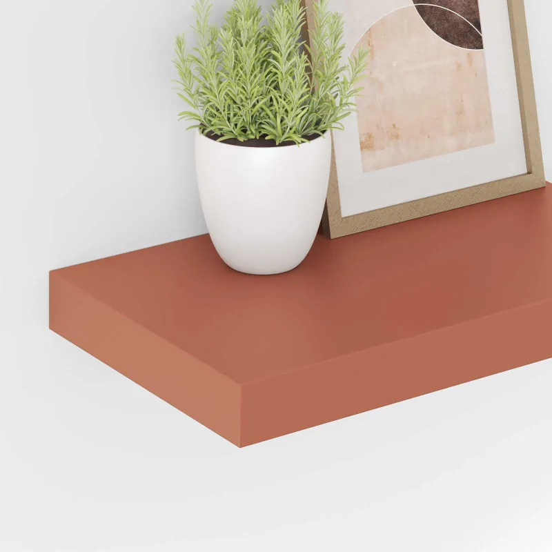 Sieninė lentyna 2 pcs Raudona 40 x 23,5 x 4 cm Apdirbta mediena
