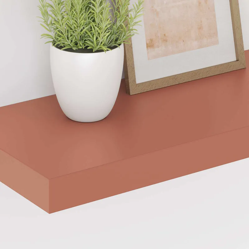 Sieninė lentyna 4 pcs Raudona 50 x 23 x 4 cm Apdirbta mediena