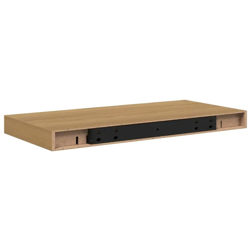 Sieninė lentyna 2 pcs Ruda 50 x 23 x 4 cm Apdirbta mediena