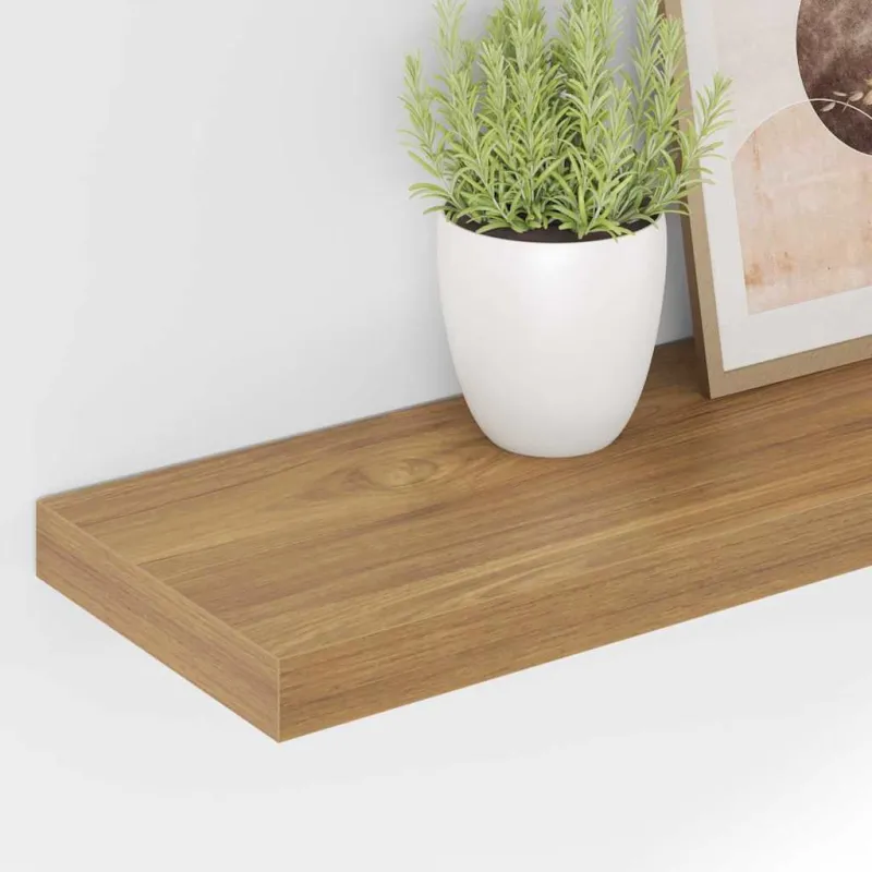 Sieninė lentyna 4 pcs Ruda 90 x 23,5 x 4 cm Apdirbta mediena