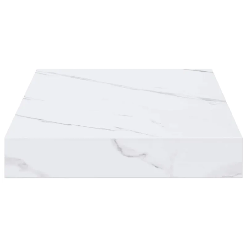 Sieninė lentyna 2 pcs Balti marmuro 40 x 23,5 x 4 cm