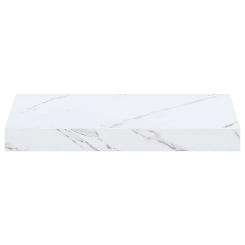 Sieninė lentyna 4 pcs Balti marmuro 40 x 23,5 x 4 cm