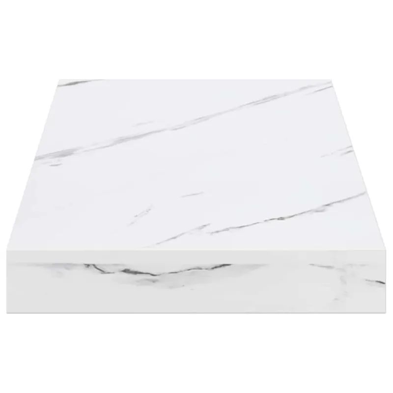 Sieninė lentyna 2 pcs Balti marmuro 50 x 23,5 x 4 cm