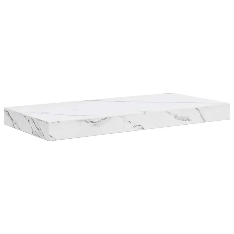 Sieninė lentyna 4 pcs Balti marmuro 50 x 23,5 x 4 cm