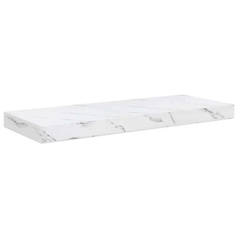 Sieninė lentyna Balti marmuro 60 x 23 x 4 cm Apdirbta mediena