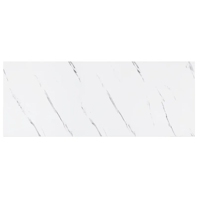 Sieninė lentyna su saugykla 4 pcs Balti marmuro 60 x 23 x 4 cm