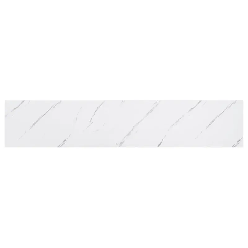 Sieninė lentyna 4 pcs Balti marmuro 120 x 23,5 x 4 cm