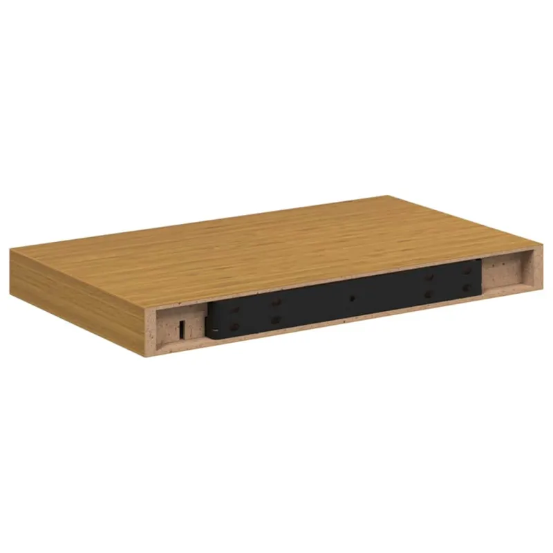 Sieninė lentyna 4 pcs Smėlio 40 x 23,5 x 4 cm Apdirbta mediena
