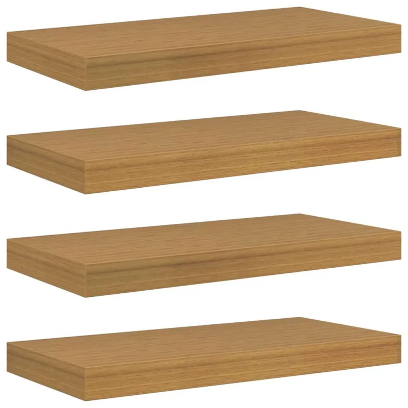 Sieninė lentyna Sieninis 4 pcs Smėlio 50 x 23,5 x 4 cm