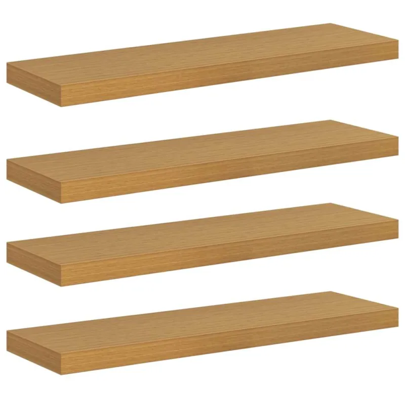 Sieninė lentyna 4 pcs Smėlio 90 x 23,5 x 4 cm Apdirbta mediena