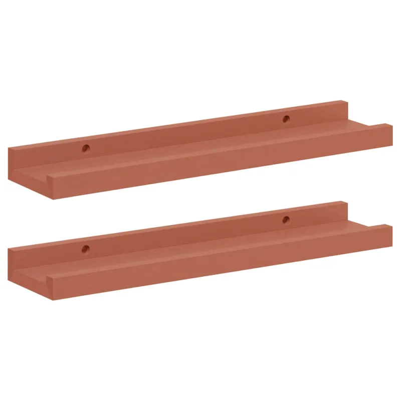 Sieninė lentyna 2 pcs Raudona 40 x 9 x 3 cm Apdirbta mediena