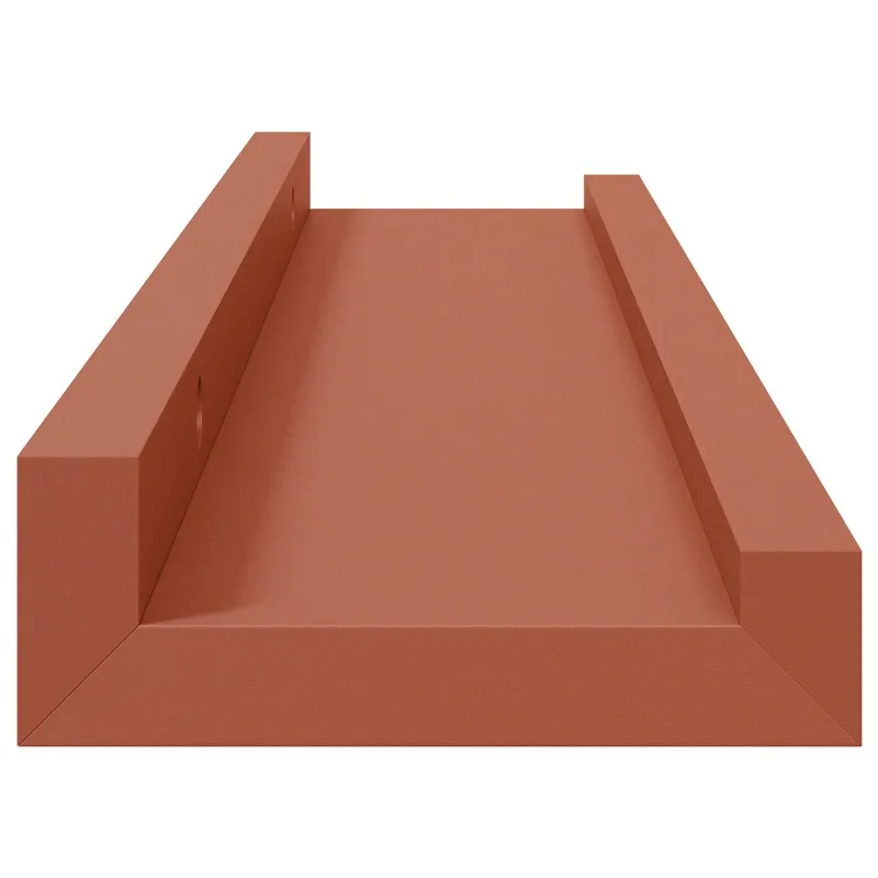 Sieninė lentyna 2 pcs Raudona 40 x 9 x 3 cm Apdirbta mediena
