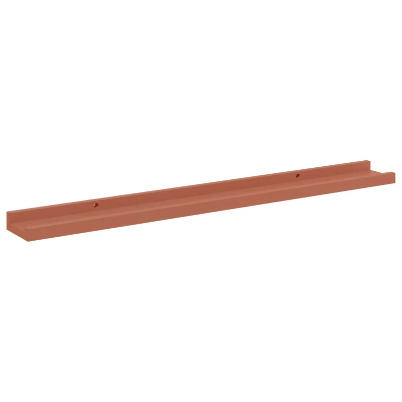 Sieninė lentyna 2 pcs Raudona 80 x 9 x 3 cm Apdirbta mediena