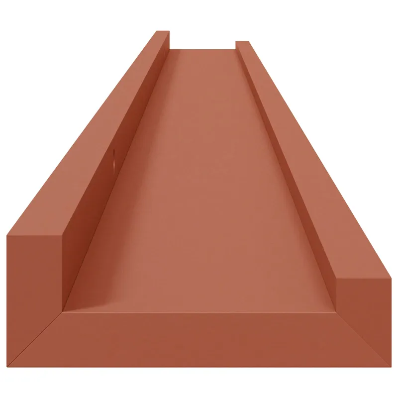 Sieninė lentyna 2 pcs Raudona 100 x 9 x 3 cm Apdirbta mediena