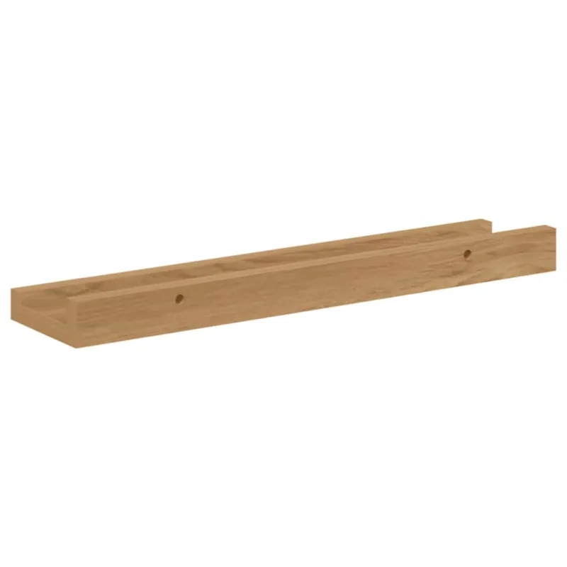 Sieninė lentyna 2 pcs Ruda 40 x 9 x 3 cm Apdirbta mediena