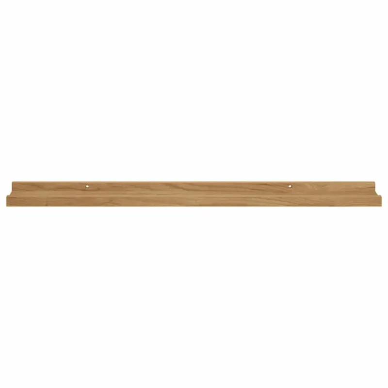 Sieninė lentyna 2 pcs Ruda 80 x 9 x 3 cm Apdirbta mediena