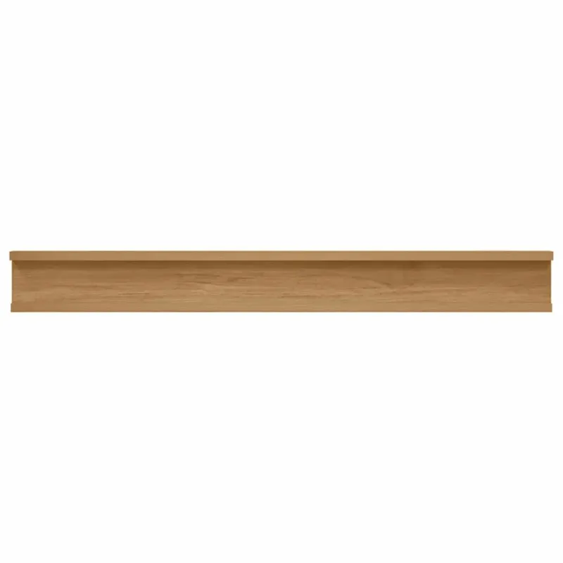 Sieninė lentyna 2 pcs Ruda 80 x 9 x 3 cm Apdirbta mediena