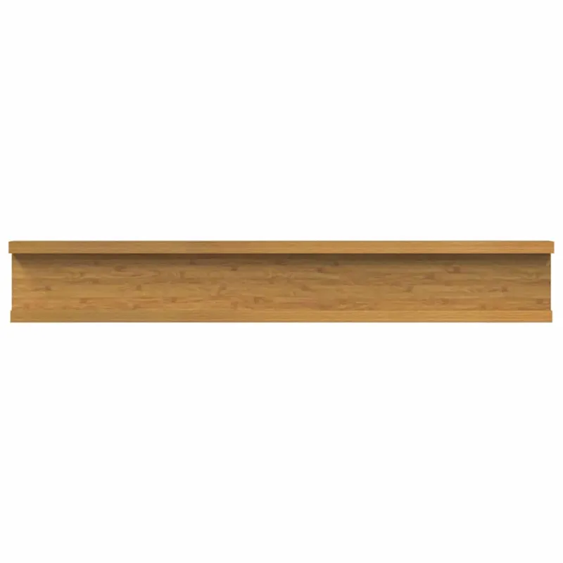 Sieninė lentyna 2 pcs Smėlio 60 x 9 x 3 cm Apdirbta mediena