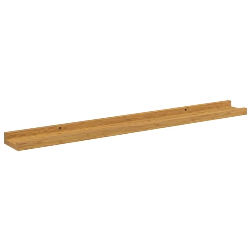 Sieninė lentyna 2 pcs Smėlio 80 x 9 x 3 cm Apdirbta mediena