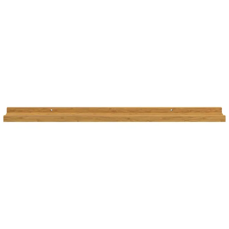 Sieninė lentyna 2 pcs Smėlio 80 x 9 x 3 cm Apdirbta mediena