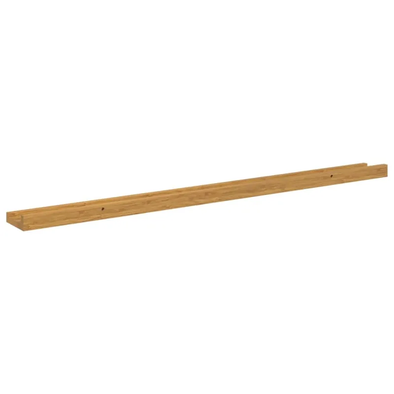 Sieninė lentyna 2 pcs Smėlio 100 x 9 x 3 cm Apdirbta mediena