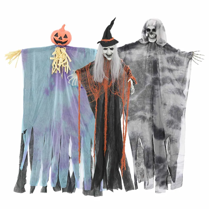 Helovino Kabančios Ghost 3 pcs Įvairiaspalvis 61 x 97 cm