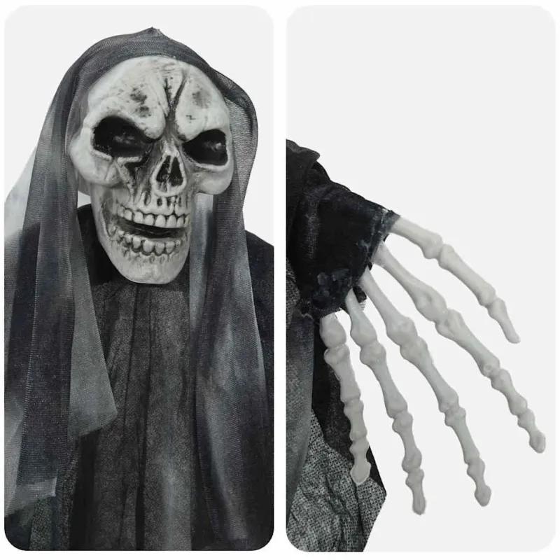 Helovino Kabančios Ghost 3 pcs Juoda 66 x 110 cm Poliesteris