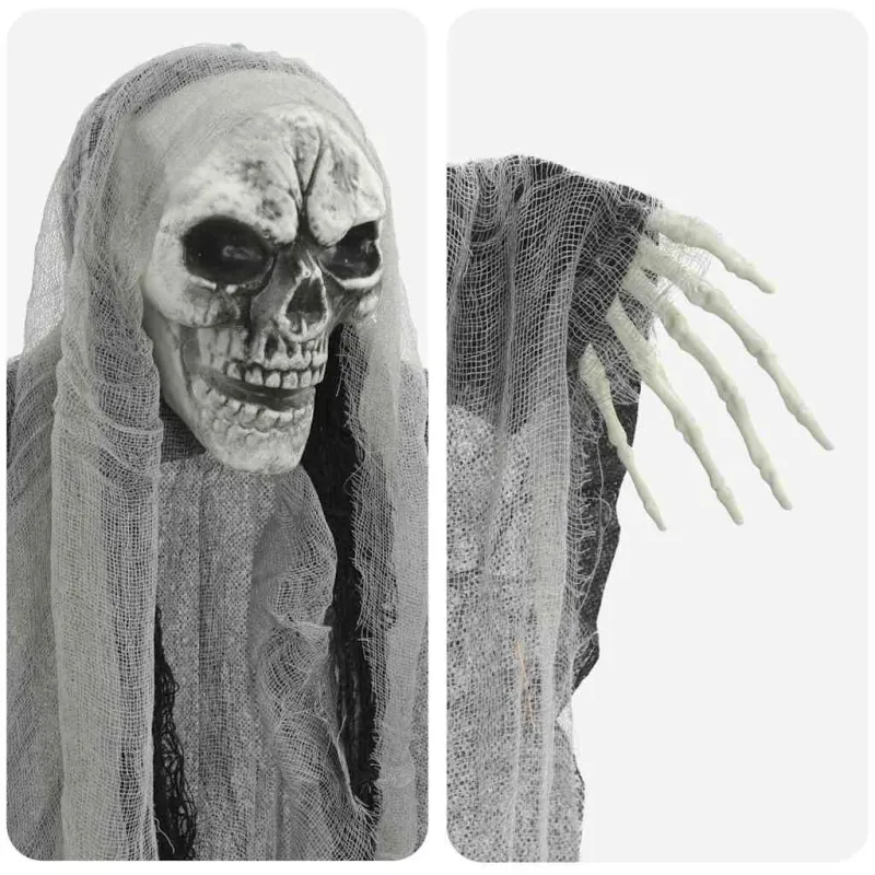 Helovino Kabančios Ghost 3 pcs Juoda 66 x 110 cm Poliesteris