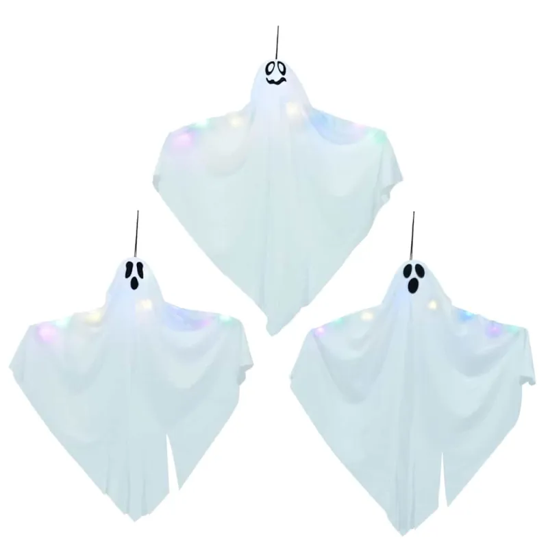 Helovino Kabančios Ghost 3 pcs Balta 52 x 62 cm Poliesteris