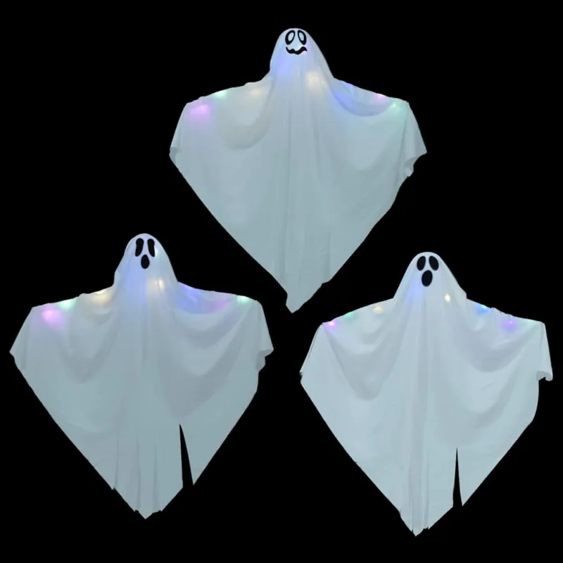 Helovino Kabančios Ghost 3 pcs Balta 52 x 62 cm Poliesteris