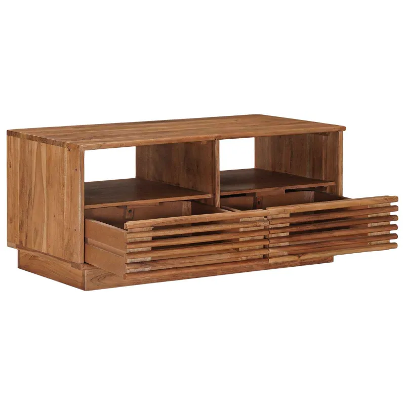 Rankų darbo kavos stalas Teak medžio rudas 85 x 45,5 x 40 cm