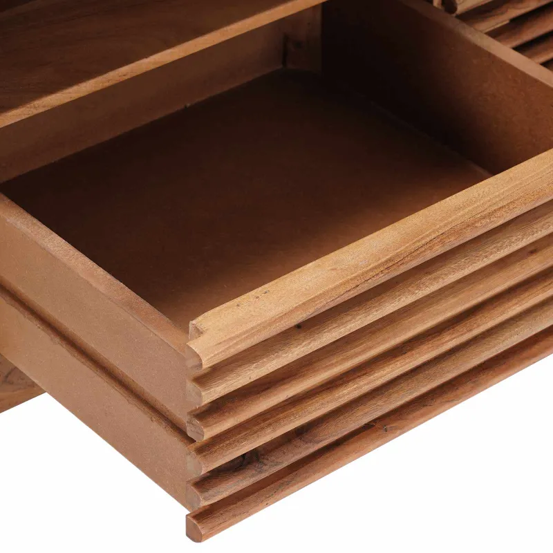 Rankų darbo kavos stalas Teak medžio rudas 85 x 45,5 x 40 cm