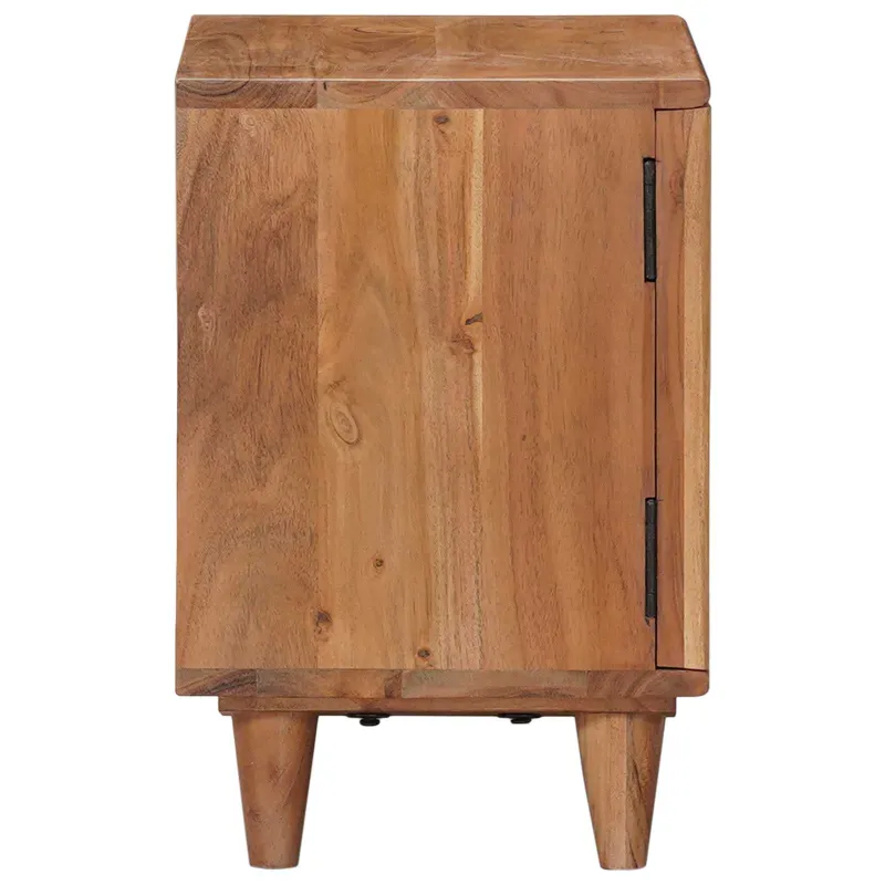 Rankų darbo naktinė spintelė Teak medžio rudas 40 x 30 x 45 cm