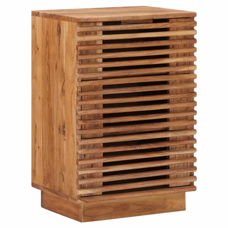 Rankų darbo naktinė spintelė Teak medžio rudas 40 x 30 x 60 cm