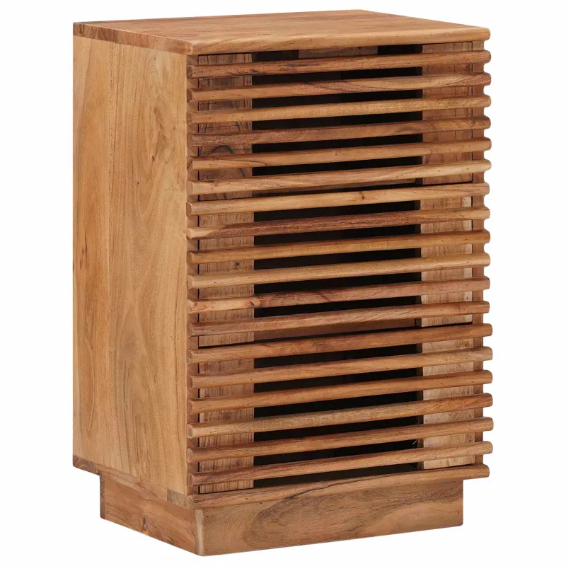 Rankų darbo naktinė spintelė Teak medžio rudas 40 x 30 x 60 cm