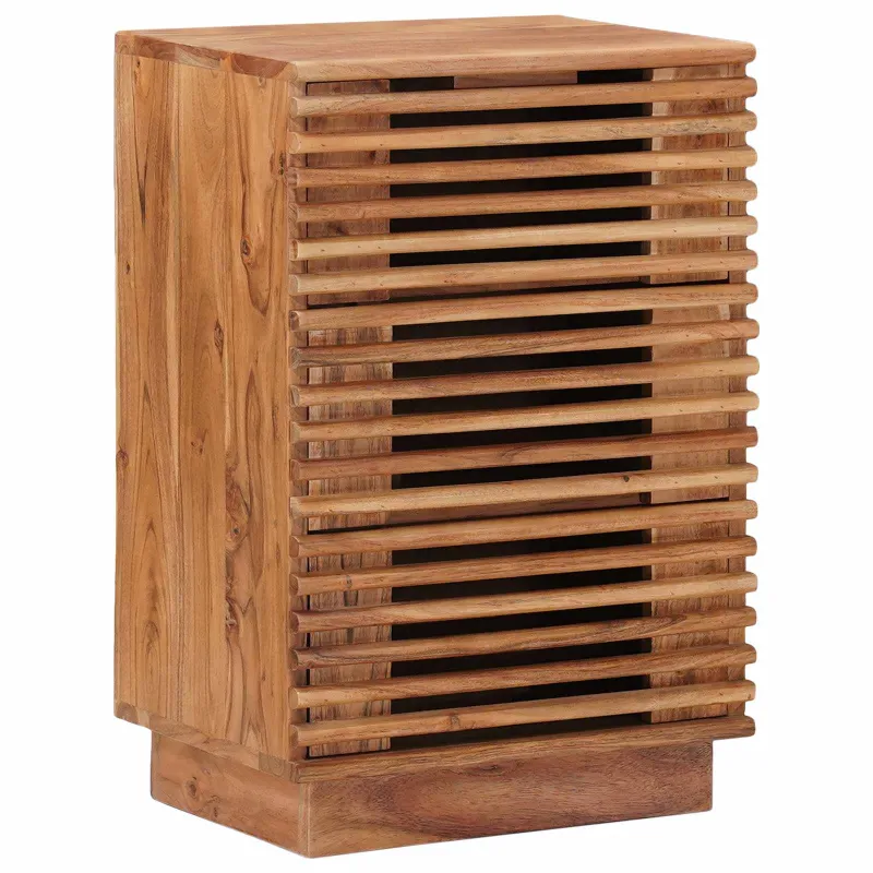 Rankų darbo naktinė spintelė Teak medžio rudas 40 x 30 x 60 cm
