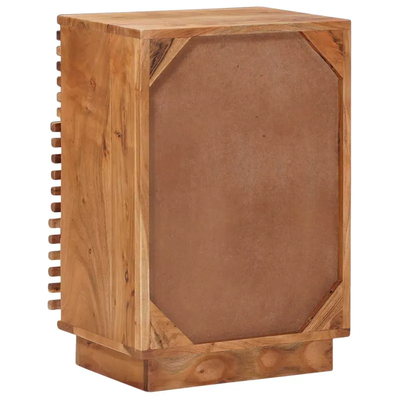 Rankų darbo naktinė spintelė Teak medžio rudas 40 x 30 x 60 cm