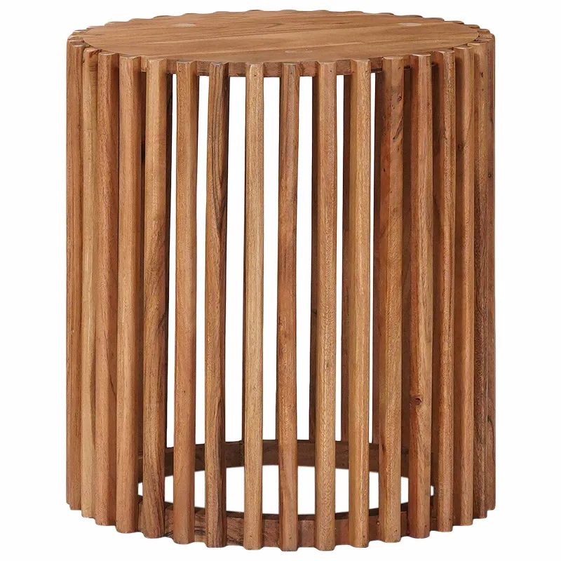 Rankų darbo šoniniai stalų rinkinys 2 pcs Teak medžio rudas