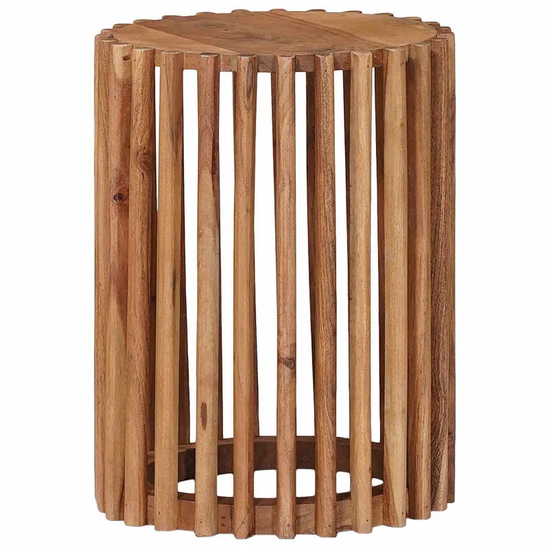 Rankų darbo šoniniai stalų rinkinys 2 pcs Teak medžio rudas