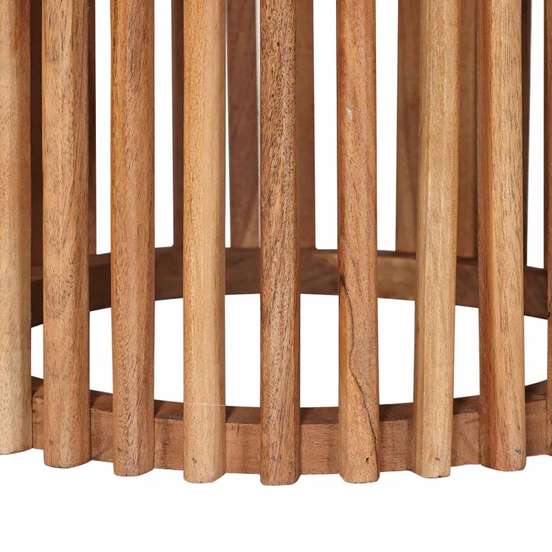 Rankų darbo šoniniai stalų rinkinys 2 pcs Teak medžio rudas