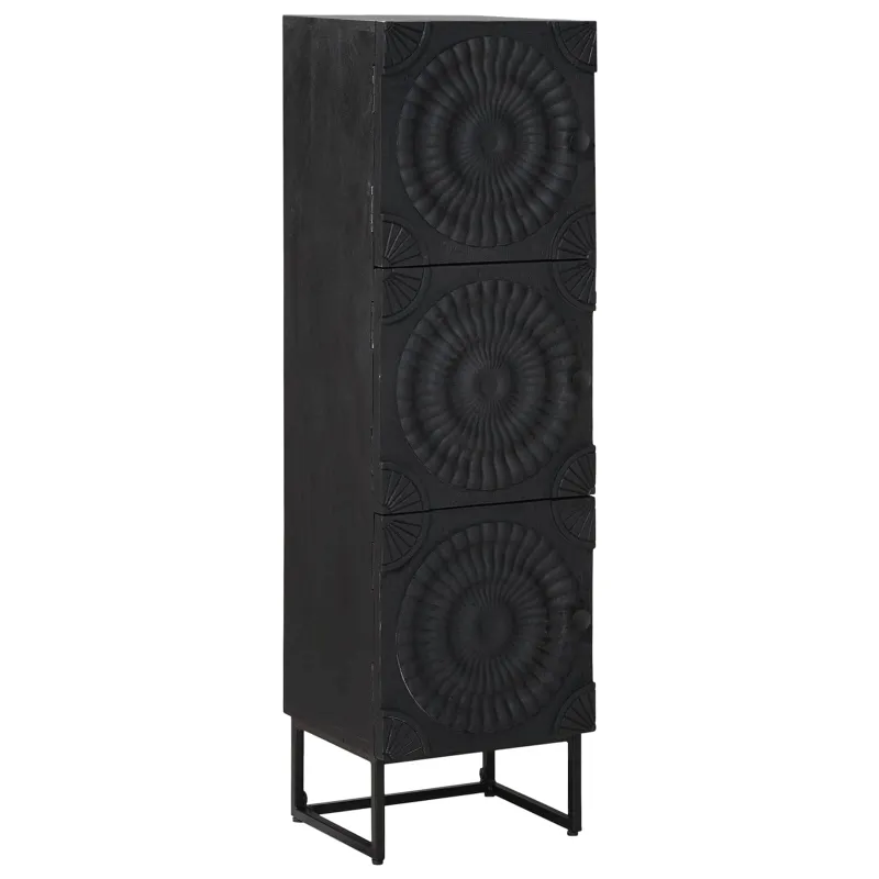 Aukštas spintelė Juodas 35 x 30 x 120 cm