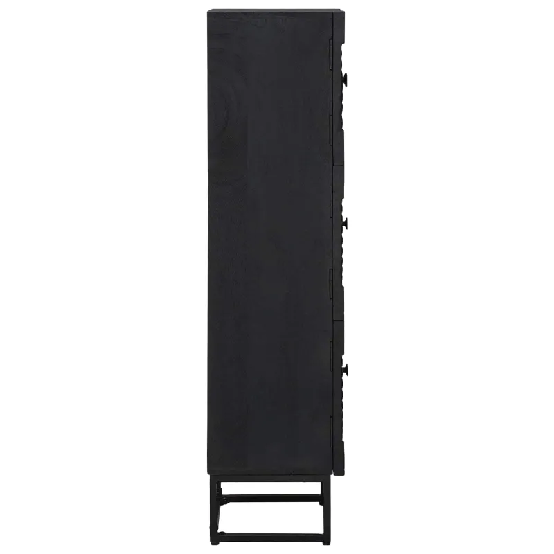Aukštas spintelė Juodas 35 x 30 x 120 cm